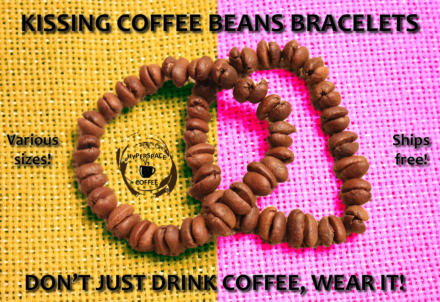 Hyperspace Coffee Bundle - Coffee Lovers  Coffee Bracelets Gift Set! Personalized Sizes