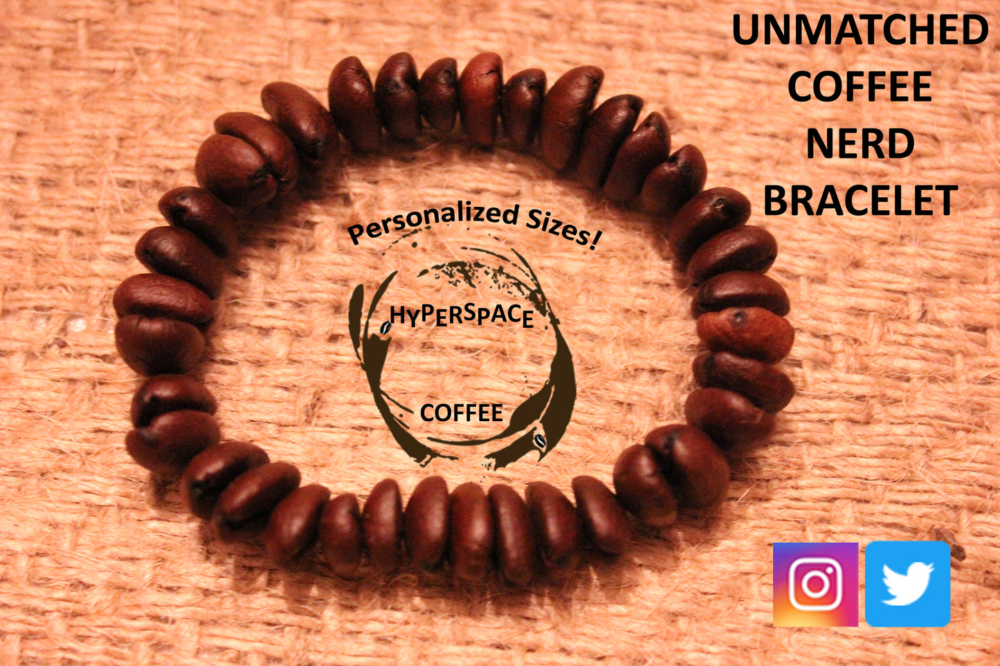 Hyperspace Coffee Bracelet - Unmatched Coffee Nerd Bracelet - Coffee Nerd, Coffee Addict, Coffee Lover Gift Idea