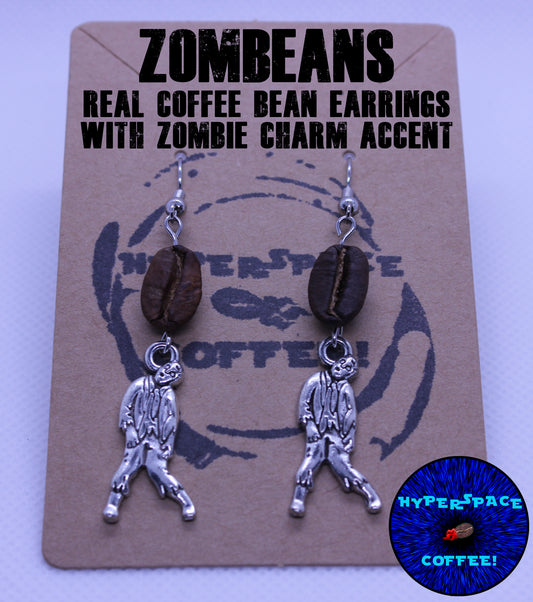 ZOMBEANS! Zombie Coffee Bean Earrings!